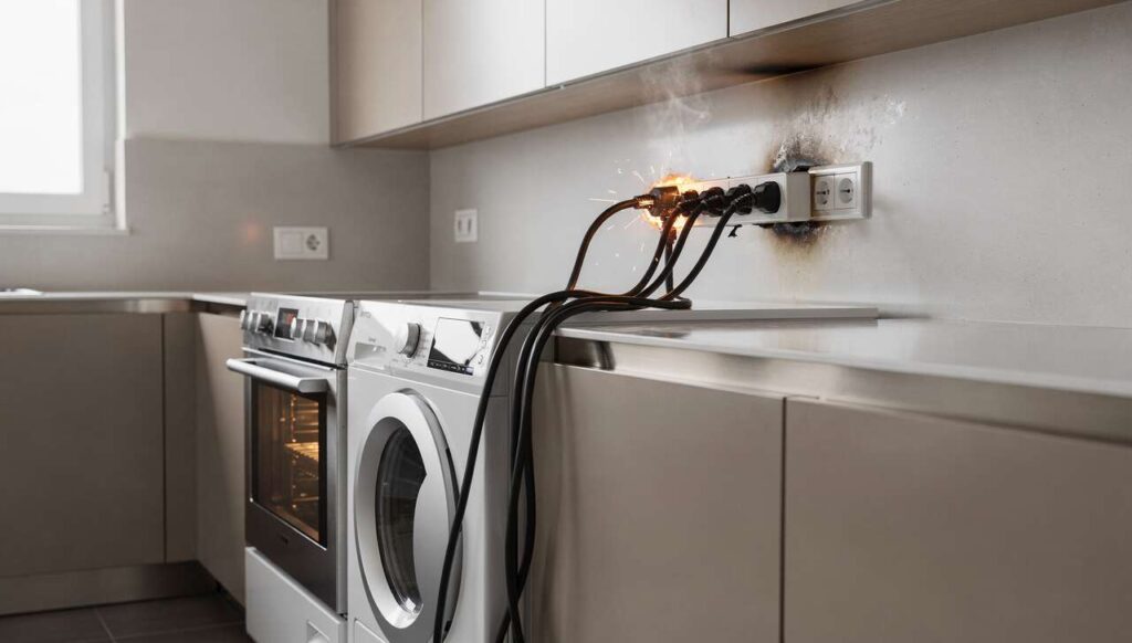 Warum Elektriker Waschmaschine und Backofen nie an dieselbe Steckdose anschließen