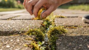 Moos aus Fugen entfernen: Ein Getränk wirkt wahre Wunder