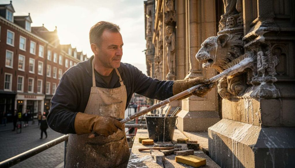 Fassade reinigen ohne Hochdruckreiniger? Ein Malermeister zeigt seine Methode