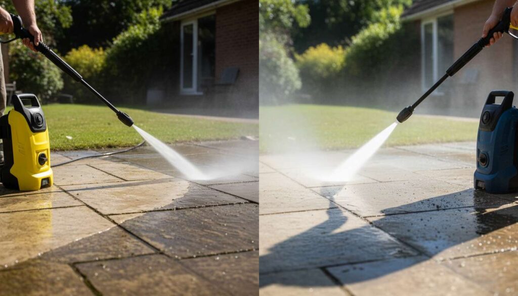 Kärcher oder Lidl-Hochdruckreiniger: Welcher reinigt die Terrasse wirklich gründlicher
