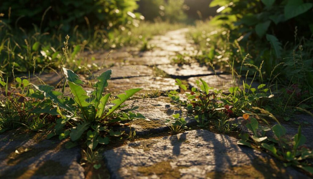 Unkraut in Pflasterfugen: Warum Gärtner vom Gasbrenner mittlerweile abraten